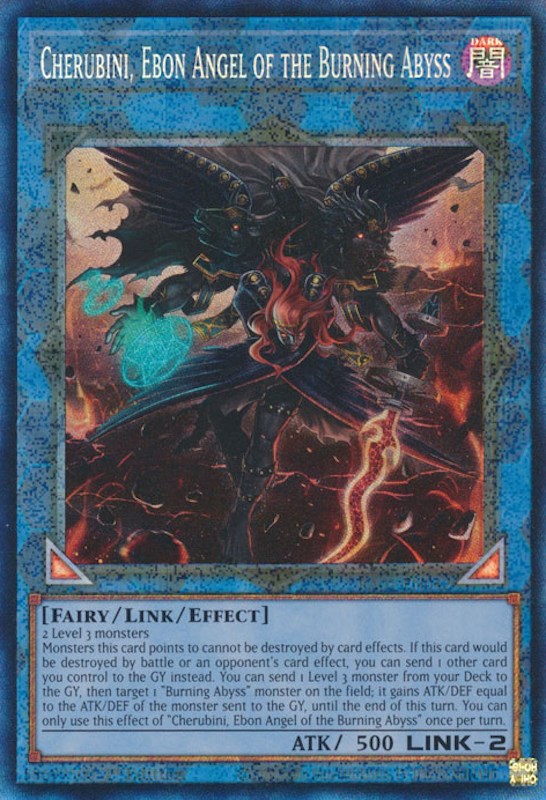Cherubini, Ebon Angel of the Burning Abyss [RA01-EN042] Prismatic Collector's Rare | Game Master's Emporium (The New GME)