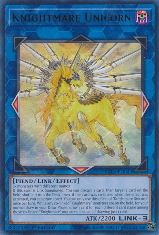 Knightmare Unicorn [RA01-EN043] Ultra Rare | Game Master's Emporium (The New GME)