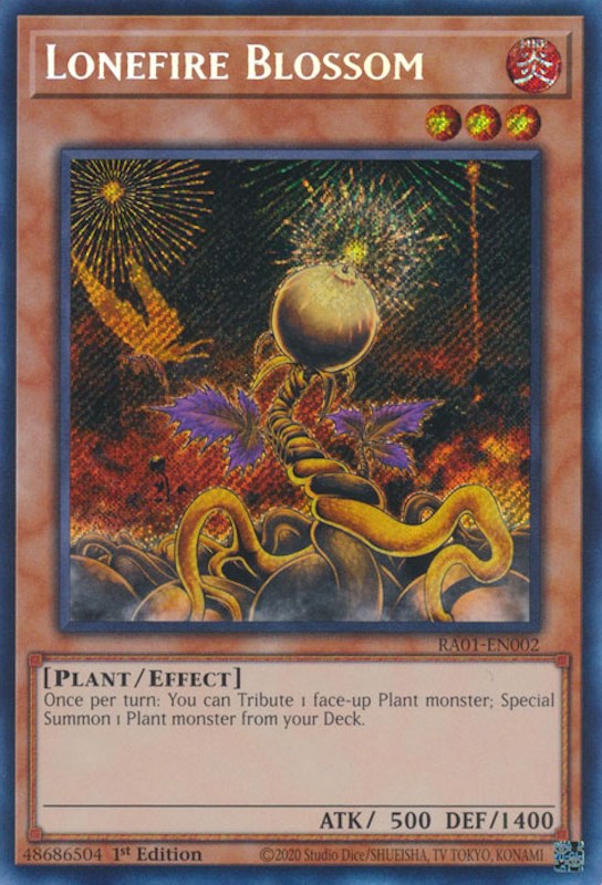 Lonefire Blossom [RA01-EN002] Secret Rare | Game Master's Emporium (The New GME)