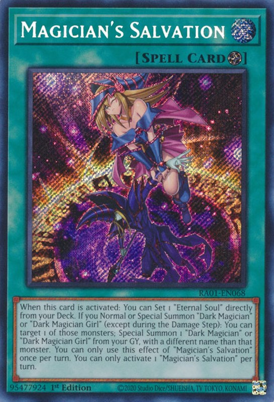 Magician's Salvation [RA01-EN068] Secret Rare | Game Master's Emporium (The New GME)