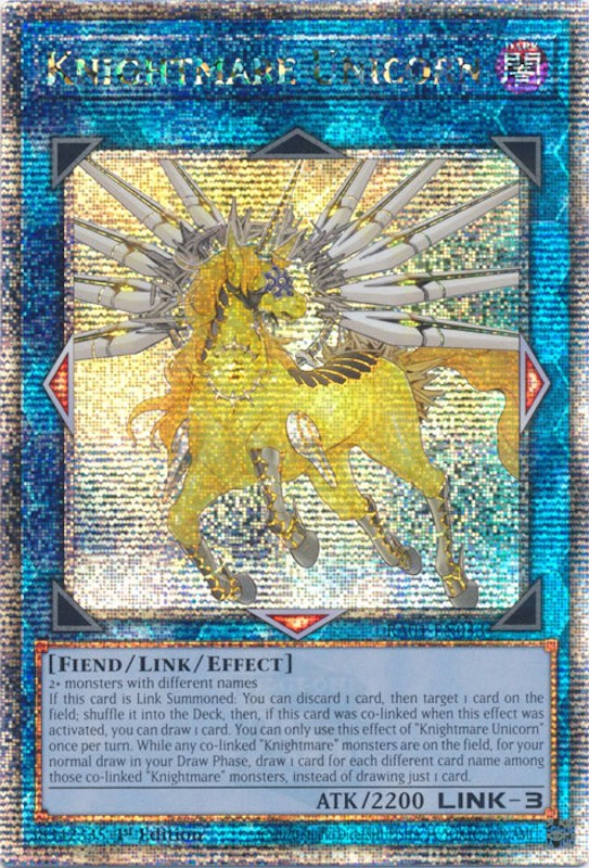 Knightmare Unicorn [RA01-EN043] Quarter Century Secret Rare | Game Master's Emporium (The New GME)