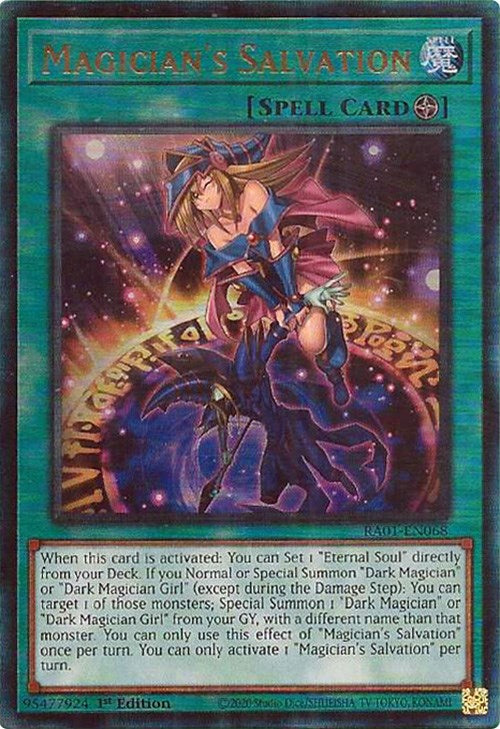 Magician's Salvation [RA01-EN068] Prismatic Ultimate Rare | Game Master's Emporium (The New GME)