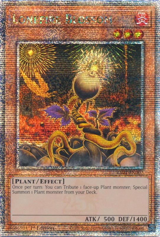 Lonefire Blossom [RA01-EN002] Quarter Century Secret Rare | Game Master's Emporium (The New GME)