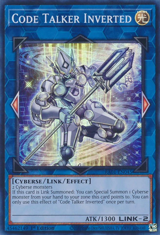 Code Talker Inverted [RA01-EN045] Super Rare | Game Master's Emporium (The New GME)