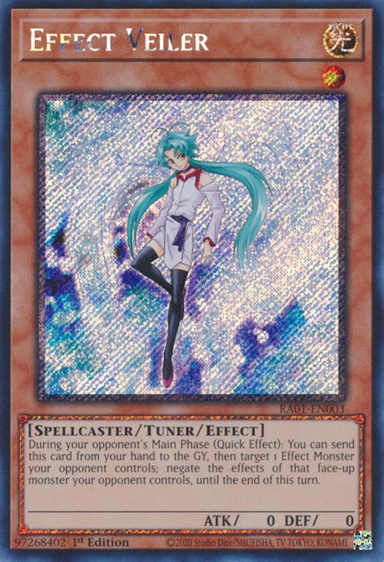 Effect Veiler [RA01-EN003] Platinum Secret Rare | Game Master's Emporium (The New GME)