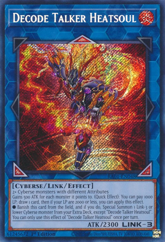 Decode Talker Heatsoul [RA01-EN048] Secret Rare | Game Master's Emporium (The New GME)