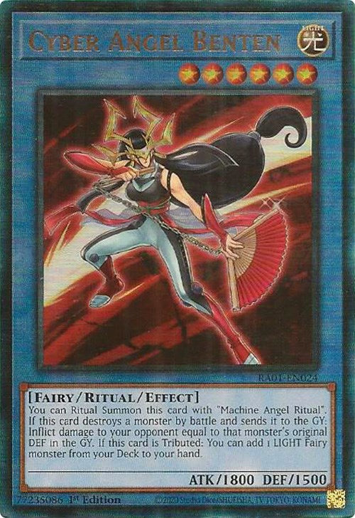 Cyber Angel Benten [RA01-EN024] Prismatic Ultimate Rare | Game Master's Emporium (The New GME)