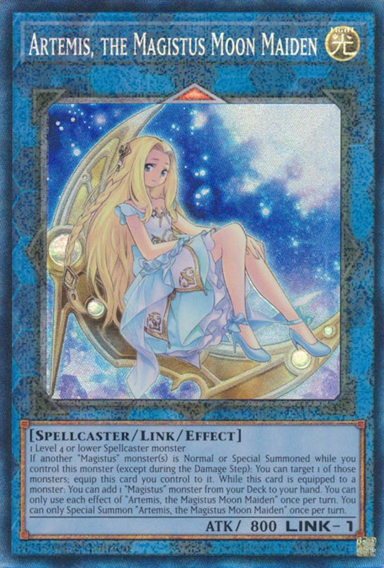 Artemis, the Magistus Moon Maiden [RA01-EN049] Prismatic Collector's Rare | Game Master's Emporium (The New GME)