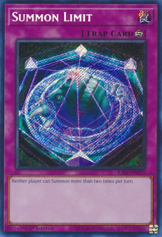 Summon Limit [RA01-EN070] Secret Rare | Game Master's Emporium (The New GME)