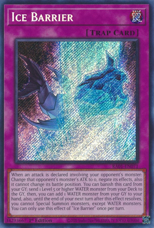 Ice Barrier [RA01-EN071] Secret Rare | Game Master's Emporium (The New GME)