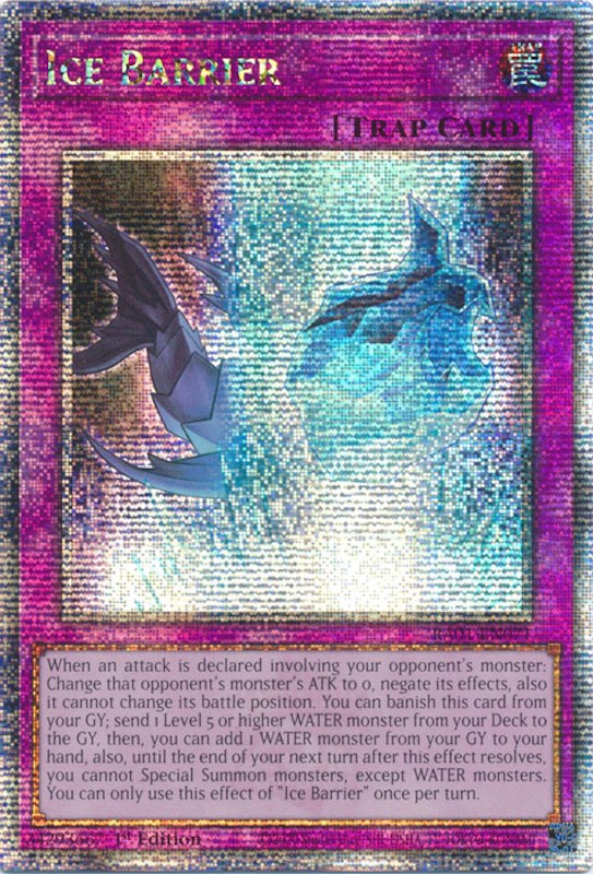 Ice Barrier [RA01-EN071] Quarter Century Secret Rare | Game Master's Emporium (The New GME)