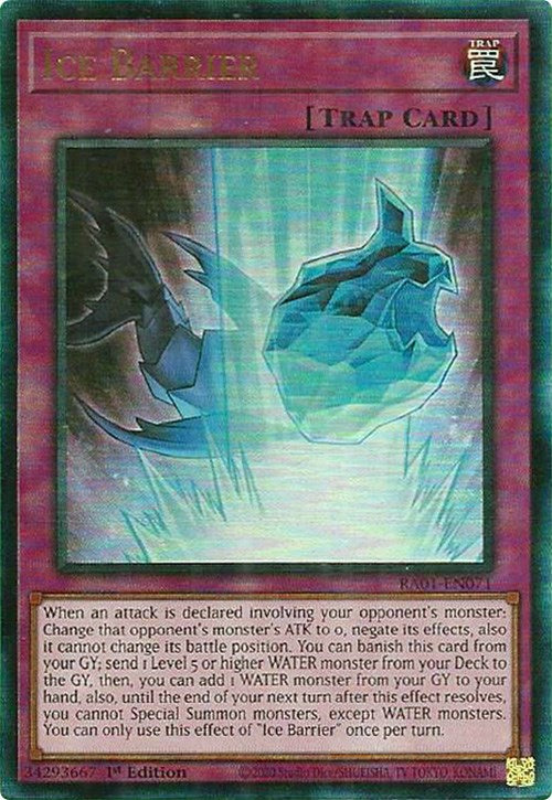 Ice Barrier [RA01-EN071] Prismatic Ultimate Rare | Game Master's Emporium (The New GME)