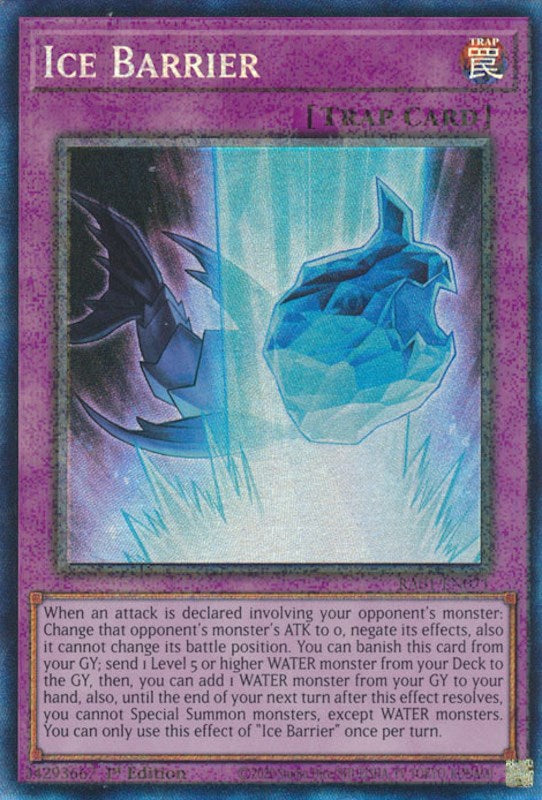 Ice Barrier [RA01-EN071] Prismatic Collector's Rare | Game Master's Emporium (The New GME)