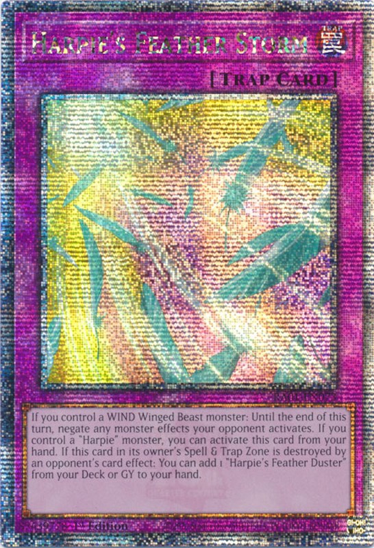 Harpie's Feather Storm [RA01-EN073] Quarter Century Secret Rare | Game Master's Emporium (The New GME)