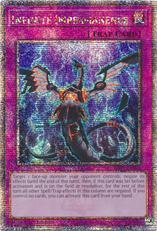 Infinite Impermanence [RA01-EN075] Quarter Century Secret Rare | Game Master's Emporium (The New GME)