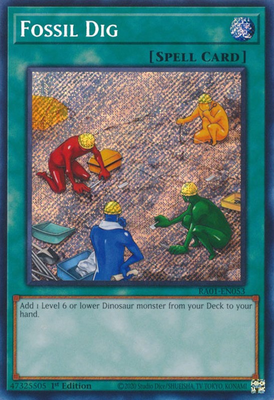 Fossil Dig [RA01-EN053] Secret Rare | Game Master's Emporium (The New GME)