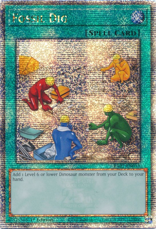 Fossil Dig [RA01-EN053] Quarter Century Secret Rare | Game Master's Emporium (The New GME)