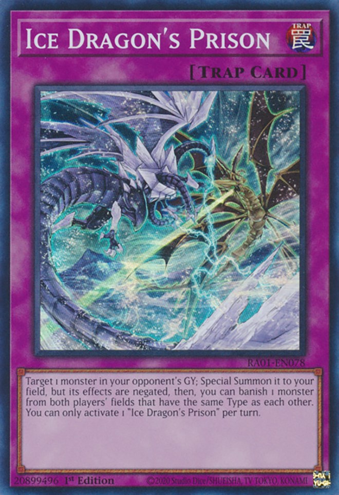 Ice Dragon's Prison [RA01-EN078] Super Rare | Game Master's Emporium (The New GME)