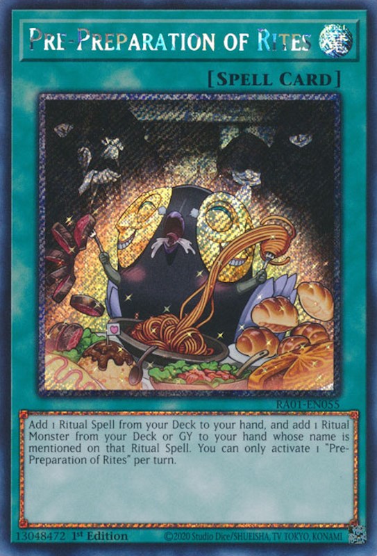 Pre-Preparation of Rites [RA01-EN055] Platinum Secret Rare | Game Master's Emporium (The New GME)