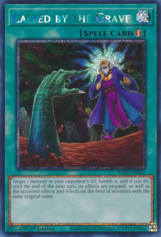 Called by the Grave [RA01-EN057] Platinum Secret Rare | Game Master's Emporium (The New GME)