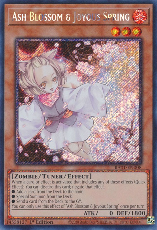 Ash Blossom & Joyous Spring [RA01-EN008] Platinum Secret Rare | Game Master's Emporium (The New GME)