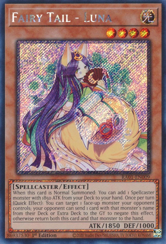 Fairy Tail - Luna [RA01-EN009] Platinum Secret Rare | Game Master's Emporium (The New GME)