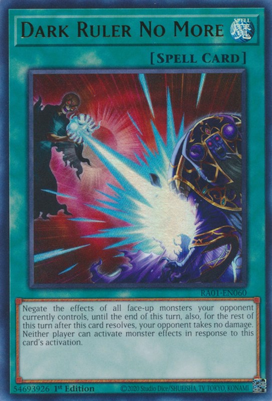 Dark Ruler No More [RA01-EN060] Ultra Rare | Game Master's Emporium (The New GME)