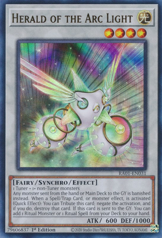 Herald of the Arc Light [RA01-EN031] Ultra Rare | Game Master's Emporium (The New GME)