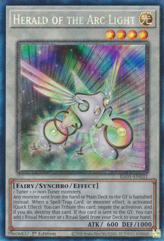 Herald of the Arc Light [RA01-EN031] Prismatic Collector's Rare | Game Master's Emporium (The New GME)