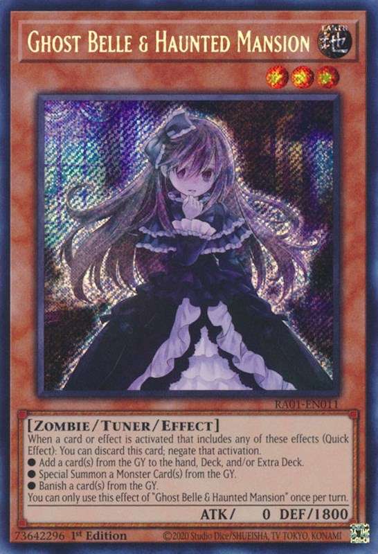 Ghost Belle & Haunted Mansion [RA01-EN011] Secret Rare | Game Master's Emporium (The New GME)