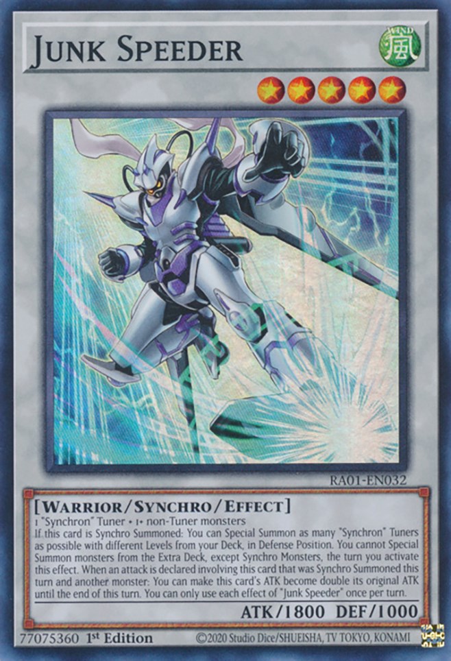 Junk Speeder [RA01-EN032] Super Rare | Game Master's Emporium (The New GME)