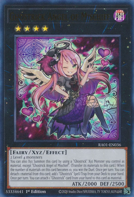 Ghostrick Angel of Mischief [RA01-EN036] Ultra Rare | Game Master's Emporium (The New GME)