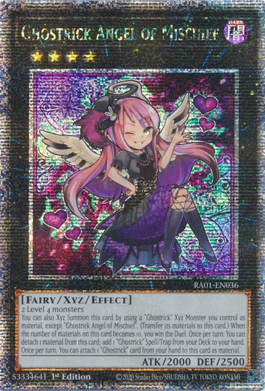 Ghostrick Angel of Mischief [RA01-EN036] Quarter Century Secret Rare | Game Master's Emporium (The New GME)