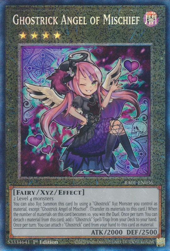 Ghostrick Angel of Mischief [RA01-EN036] Prismatic Collector's Rare | Game Master's Emporium (The New GME)