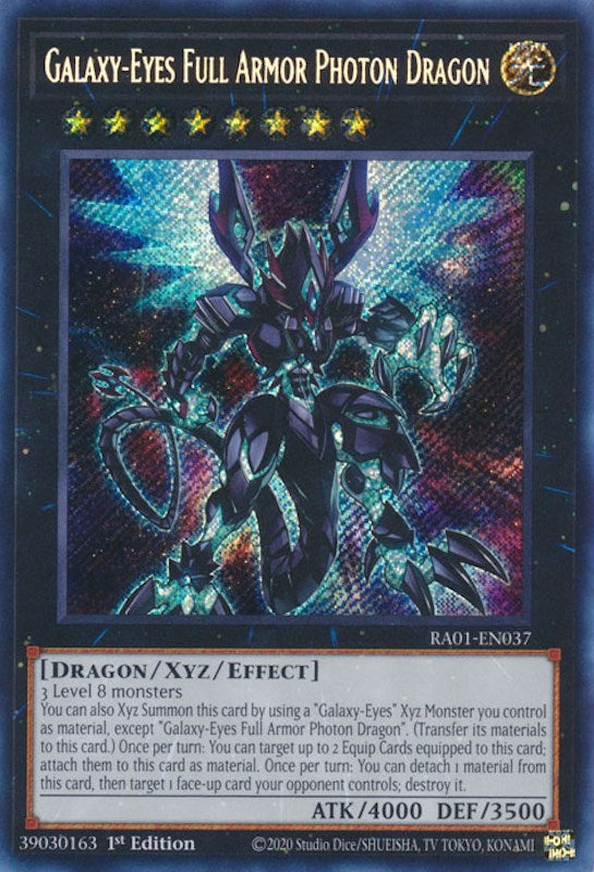 Galaxy-Eyes Full Armor Photon Dragon [RA01-EN037] Secret Rare | Game Master's Emporium (The New GME)