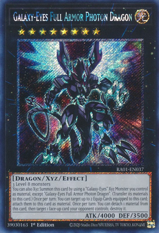 Galaxy-Eyes Full Armor Photon Dragon [RA01-EN037] Platinum Secret Rare | Game Master's Emporium (The New GME)