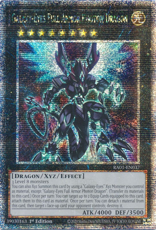 Galaxy-Eyes Full Armor Photon Dragon [RA01-EN037] Quarter Century Secret Rare | Game Master's Emporium (The New GME)