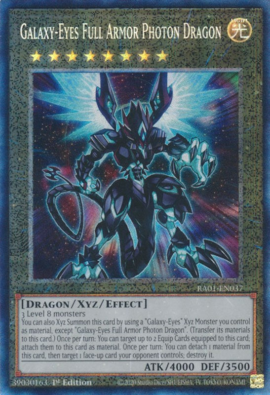 Galaxy-Eyes Full Armor Photon Dragon [RA01-EN037] Prismatic Collector's Rare | Game Master's Emporium (The New GME)