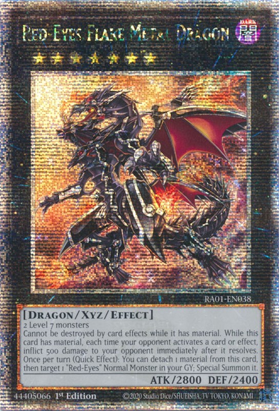 Red-Eyes Flare Metal Dragon [RA01-EN038] Quarter Century Secret Rare | Game Master's Emporium (The New GME)