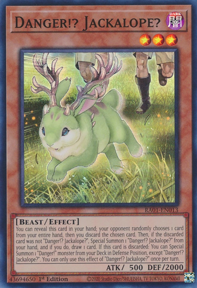Danger!? Jackalope? [RA01-EN013] Super Rare | Game Master's Emporium (The New GME)