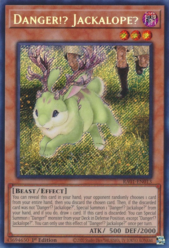 Danger!? Jackalope? [RA01-EN013] Secret Rare | Game Master's Emporium (The New GME)