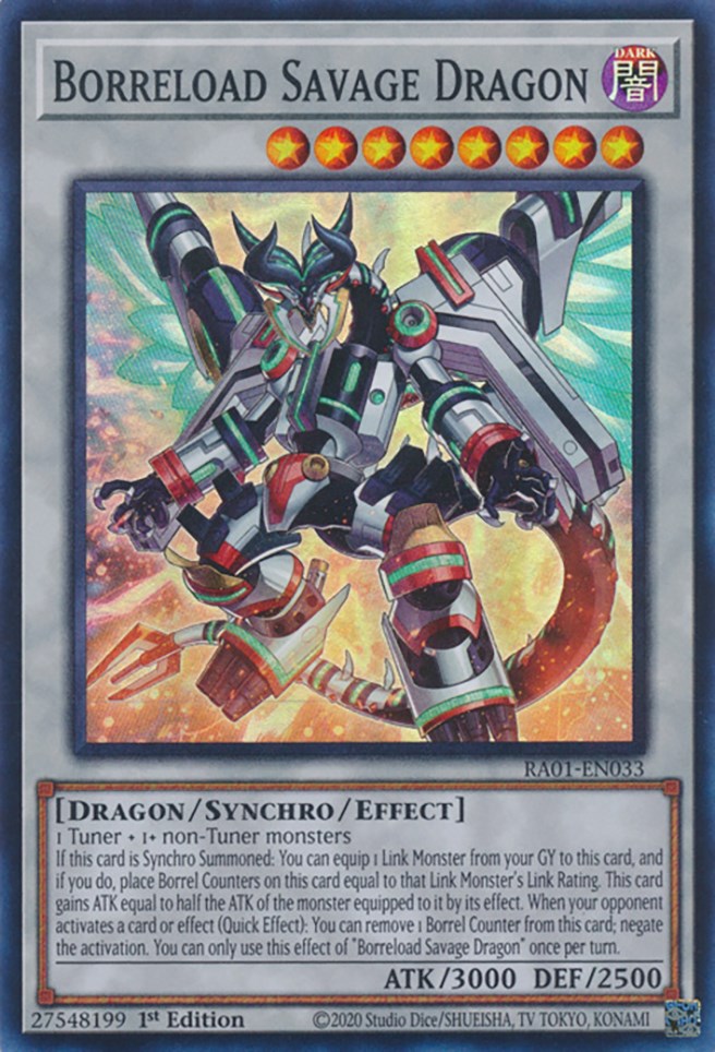 Borreload Savage Dragon [RA01-EN033] Super Rare | Game Master's Emporium (The New GME)