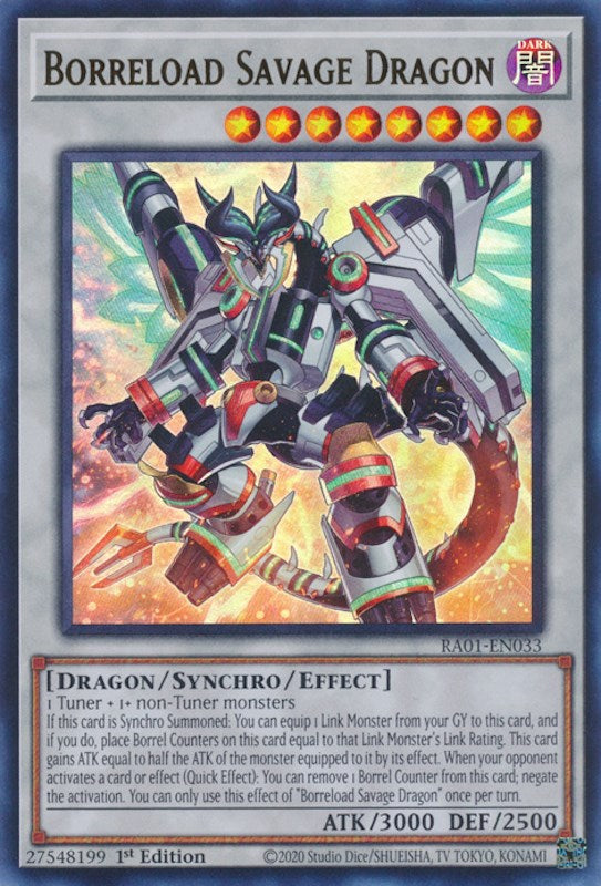 Borreload Savage Dragon [RA01-EN033] Ultra Rare | Game Master's Emporium (The New GME)