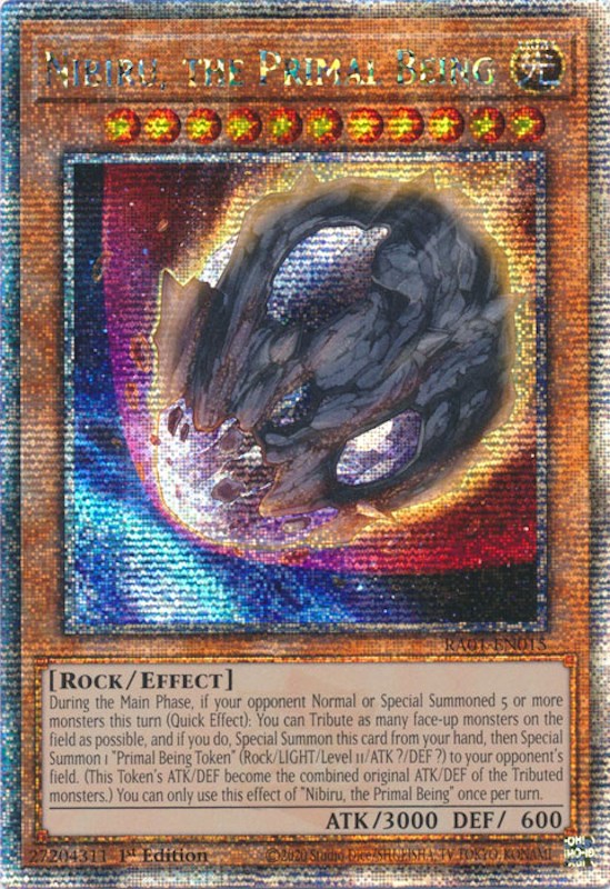 Nibiru, the Primal Being [RA01-EN015] Quarter Century Secret Rare | Game Master's Emporium (The New GME)