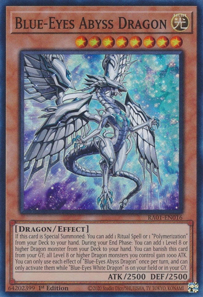 Blue-Eyes Abyss Dragon [RA01-EN016] Super Rare | Game Master's Emporium (The New GME)