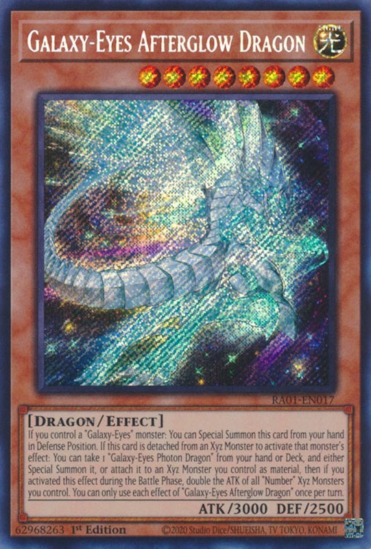 Galaxy-Eyes Afterglow Dragon [RA01-EN017] Secret Rare | Game Master's Emporium (The New GME)