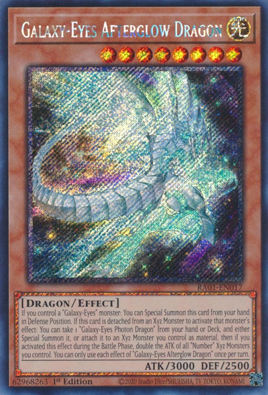 Galaxy-Eyes Afterglow Dragon [RA01-EN017] Platinum Secret Rare | Game Master's Emporium (The New GME)