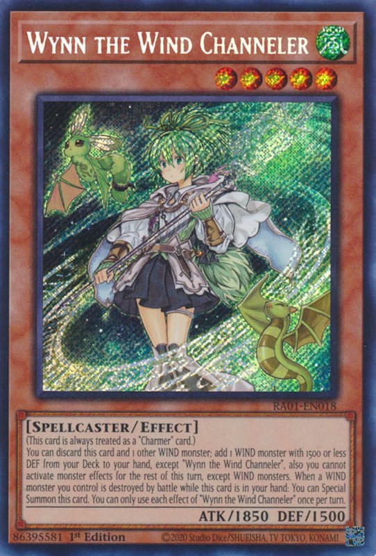 Wynn the Wind Channeler [RA01-EN018] Secret Rare | Game Master's Emporium (The New GME)