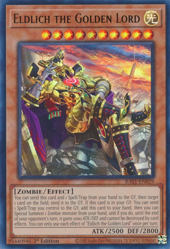 Eldlich the Golden Lord (Alternate Art) [RA01-EN019] Ultra Rare | Game Master's Emporium (The New GME)