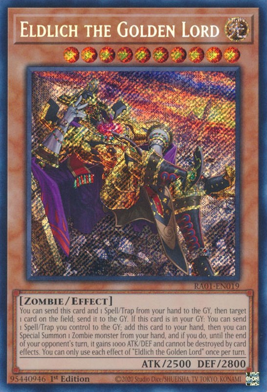 Eldlich the Golden Lord (Alternate Art) [RA01-EN019] Secret Rare | Game Master's Emporium (The New GME)